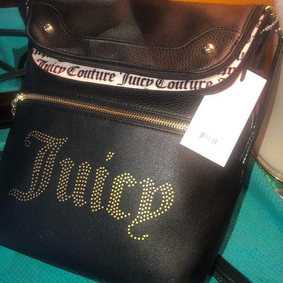 Black Leather (NWT) Juicy Couture Backpack Purse - Picture 5 of 5